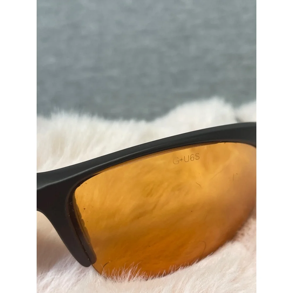 Unisex Unbranded Sunglasses One Size - Black and Orange